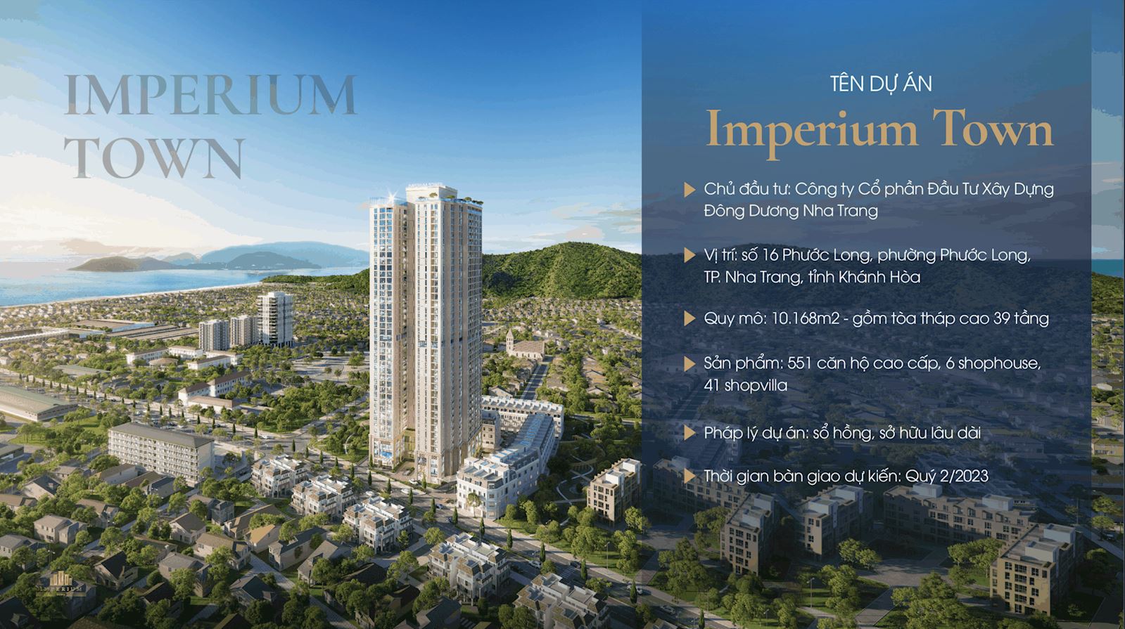 Tổng quan căn hộ Imperium Nha Trang