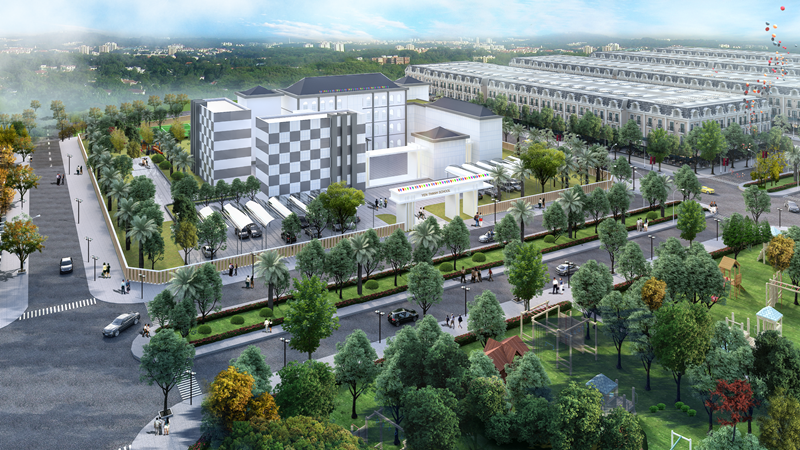 Opus One Uông Bí Quảng Ninh - Bảng giá & Chính sách hôm nay 11 Phối cảnh trường học tại dự án Central City(Opus One) Uông Bí