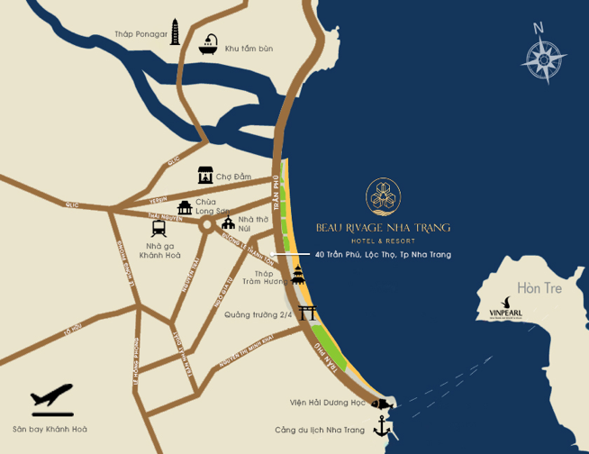 #1 Dự án BEAU RIVAGE NHA TRANG - View Biển - CHỦ ĐẦU TƯ 31 Vị trí dự án Beau Rivage Nha Trang