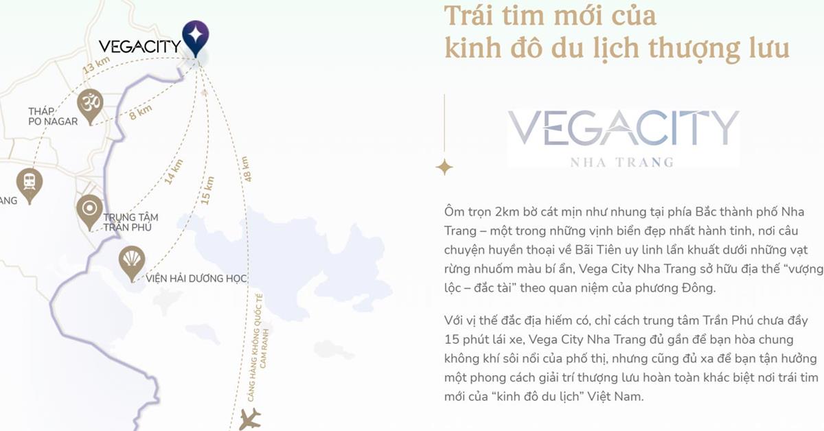Vị trí dự án Vega City Nha Trang và các tiện ích #5 sao 12 Vị trí địa chỉ toàn khu đô thị Vega City Nha Trang Tỉnh Khánh Hòa